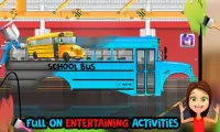 School Bus Builder Factory – Build Transport Truck Screen Shot 0