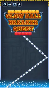 Glow Ball Breaker Quest Challenge Game Screen Shot 0
