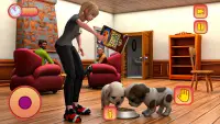 Virtual Dog Simulator Games-Cute puppy Pet Daycare Screen Shot 1