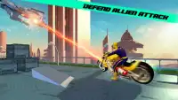Superhero Moto Stunt Bike Attack Race Screen Shot 2