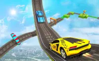 Real Impossible Car Stunt Racing Games- Free Games Screen Shot 1