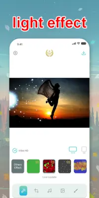 Nature photo effects, photo video maker with music Screen Shot 4