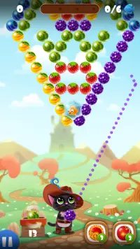 Fruity Cat: bubbelschietspel! Screen Shot 0