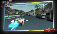 Corrida de carros da estrada3D Screen Shot 0