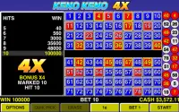 Keno Keno 4X Las Vegas Casino Screen Shot 2