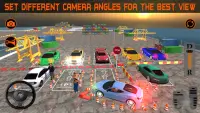 Realistic Car Parking 2019:Driving Test Simulator Screen Shot 4