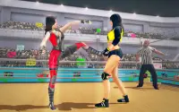 Bad Girl Wrestling: GYM Workout Fighting Games 3D Screen Shot 1