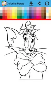 Coloring Book Tom and Mouse Screen Shot 3