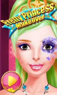 Симпатичные принцесса макияж Screen Shot 0