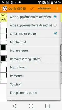 Mots Croisés,jeu de Mot Fléche Screen Shot 5