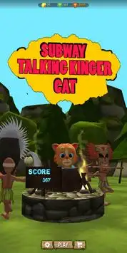 Subway Ginger - Talking Cat Screen Shot 0