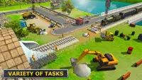 Railroad Tunnel Construction Sim: Jogos de trem Screen Shot 7
