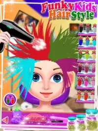 Funky Kids Hair Style - Salon Screen Shot 1