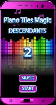New Descendants 2 Piano Tiles Magic 2018 Screen Shot 0