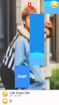 V BTS Piano Tiles Game Life Goes On Screen Shot 5