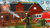 Real Firefighter Simulator: 3D Fire Fighter Games Screen Shot 1