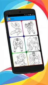 Super Hero Coloring Book Screen Shot 7