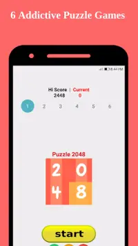 2048 الكلاسيكية لغز  5 الألعاب Screen Shot 10