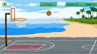 пляж баскетбол стрелять Screen Shot 3