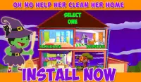 Halloween House Cleanup:Cleaning Games for Girls Screen Shot 4