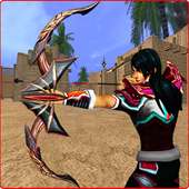 Ninja Assassin Archery War: Superhero in Action