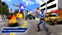 Light Speed Hero Rescue City : Flying Rope Hero 3d Screen Shot 4
