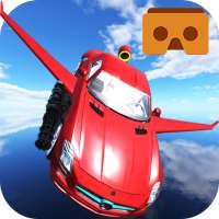 VR Flying muscle car 3D: death race shooter