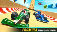 फॉर्मूला कार रेसिंग स्टंट गेम Screen Shot 1