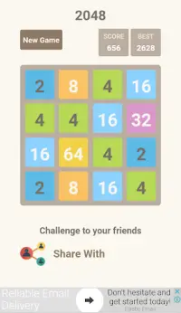2048 logically puzzle Screen Shot 1