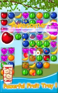 حلوى الفاكهة: المباراة الحرة 3 ألعاب Screen Shot 1