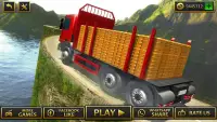 Transport routier de camion d'or de montée Screen Shot 14