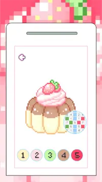 Cake Pixel Art Color By Number Screen Shot 5