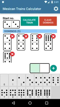 Mexican Train Domino Calc Screen Shot 0