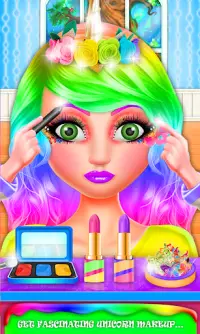 Rainbow Unicorn Princess makeover! Magic Outfits Screen Shot 2