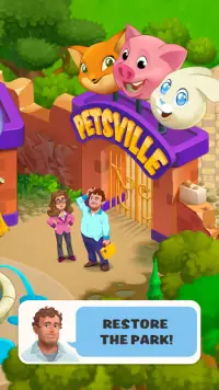 Petsville: Renovate the Zoo & Play Match 3 Games Screen Shot 0