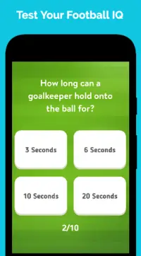 Football Quiz - Test Your Soccer Trivia Knowledge Screen Shot 0