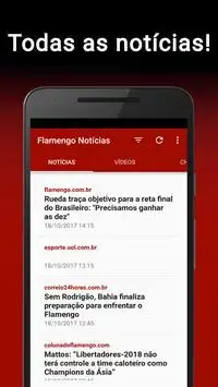 Mengão Notícias pro Flamenguista Screen Shot 0