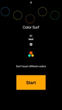 Color Surf -  slide left and right and DON'T CRASH Screen Shot 1
