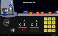 Robot Math Defense Game Lite Screen Shot 3