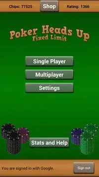 Poker Heads Up: Fixed Limit Screen Shot 0