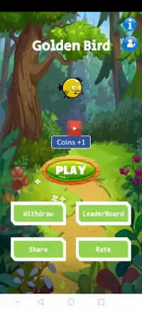 Golden Bird - Play and Earn Money Screen Shot 0