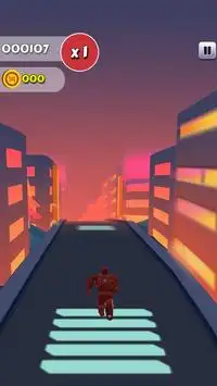 Subway Iron Hero Man Screen Shot 1