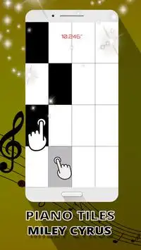 miley cyrus piano tiles Screen Shot 1