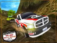 4x4 Jeep Rally driver Sim 3D Screen Shot 7