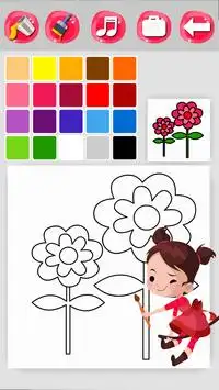 Flower Coloring Game Screen Shot 4