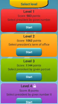 Amerikaanse presidenten Quiz Screen Shot 4