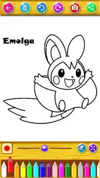 Learn to color Pokemo for kids Screen Shot 6