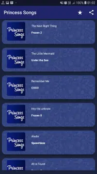 Letras de Canciones de Princess | Juegos Screen Shot 2