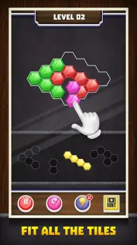 Hexa Block Jigsaw - Classic Hexa Block Puzzle Game Screen Shot 5