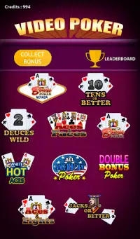 Super Deluxe Video Poker Screen Shot 7